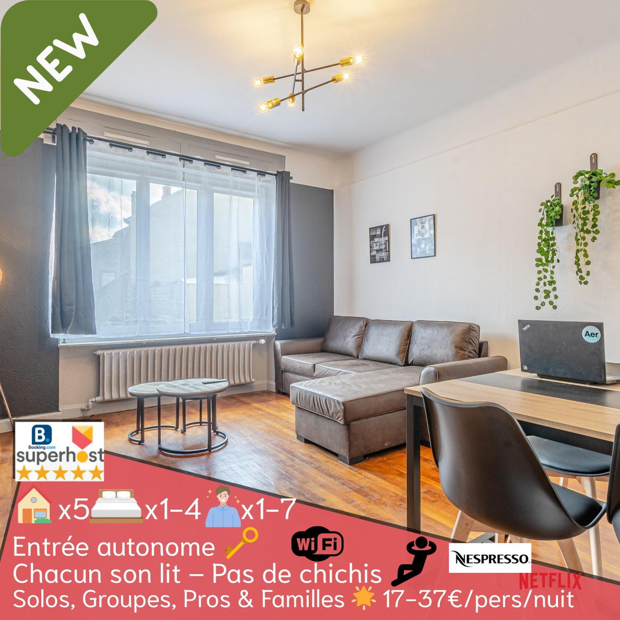 Studio & Appts - 1 A 4 Lits, 1 To 4 Beds - 1 A 7 Pers, 1 To 7 Pax - Confort, Flexibilite Hayange 외부 사진